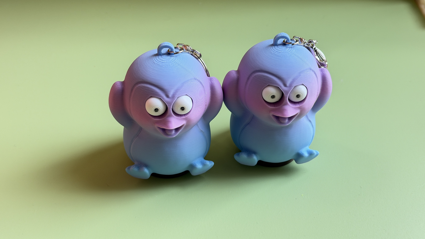 3D Printed Mischievous Cute Monkey Ornament