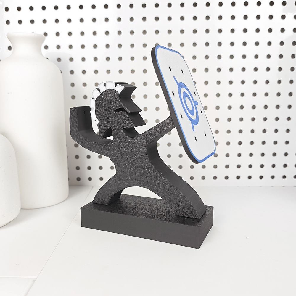 3D-printed Spartan-themed dart holder (desktop ornament)