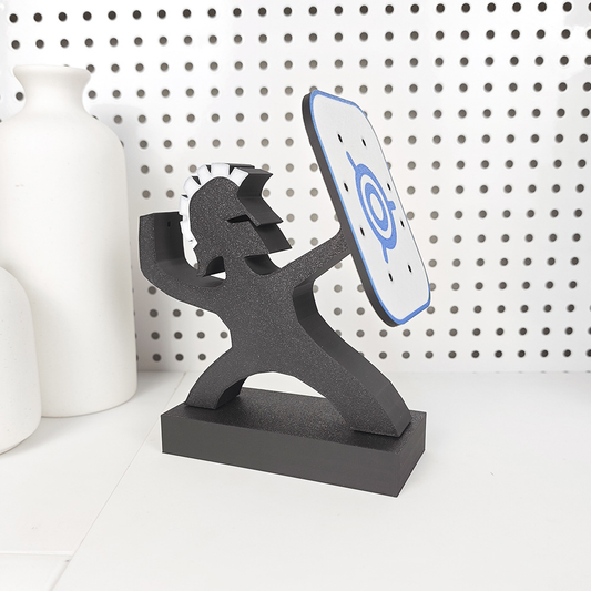 3D-printed Spartan-themed dart holder (desktop ornament)