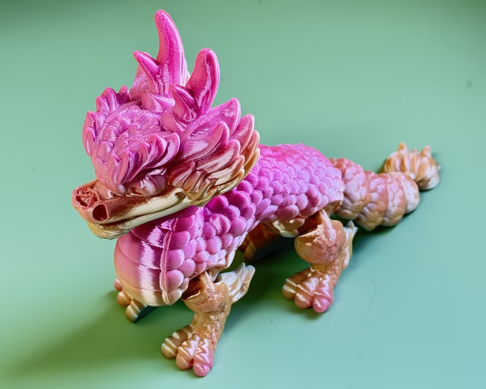 3D Printed dragon figurine