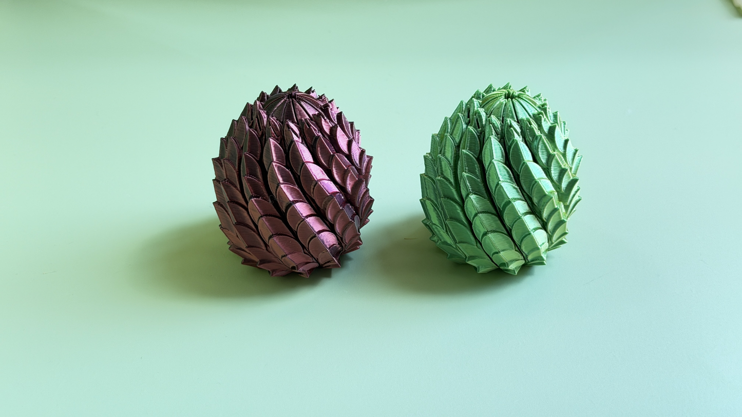 3D Printed Telescopic Dragon Egg Ornament