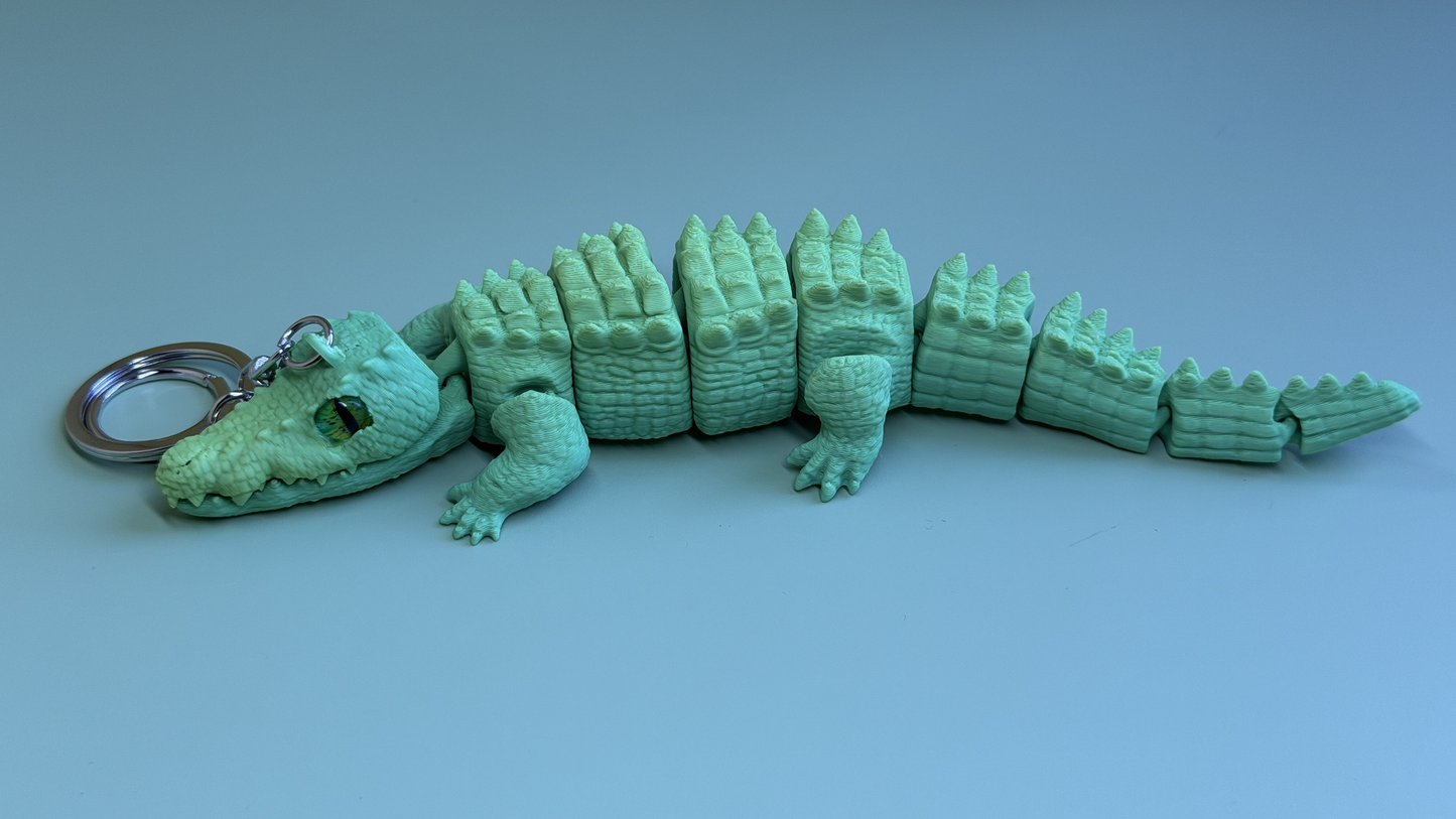 3D Printed Crocodile Keychain