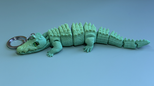 3D Printed Crocodile Keychain