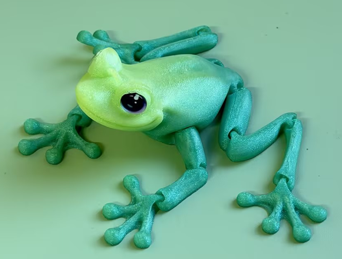3D Printed frog  figurine