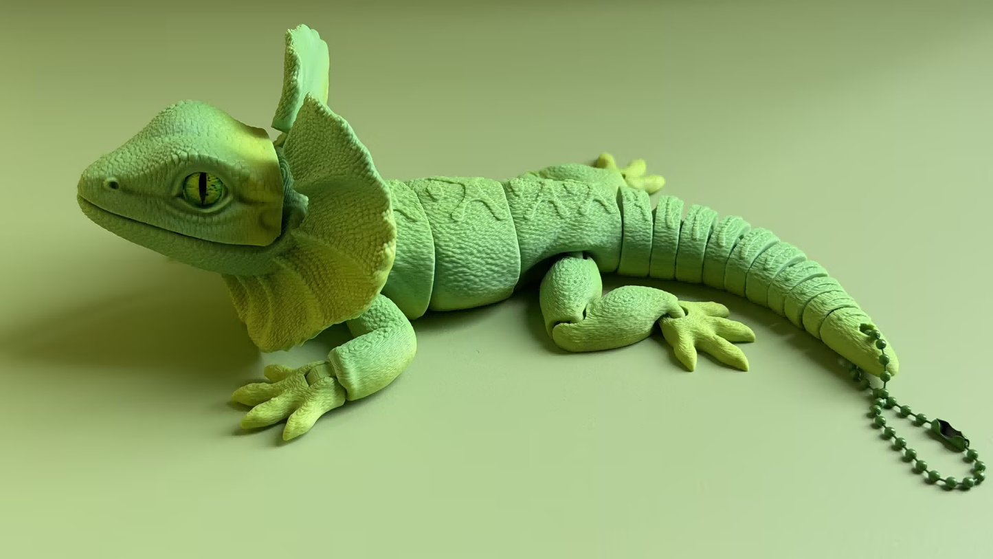 3D Printed Lizard Keychain