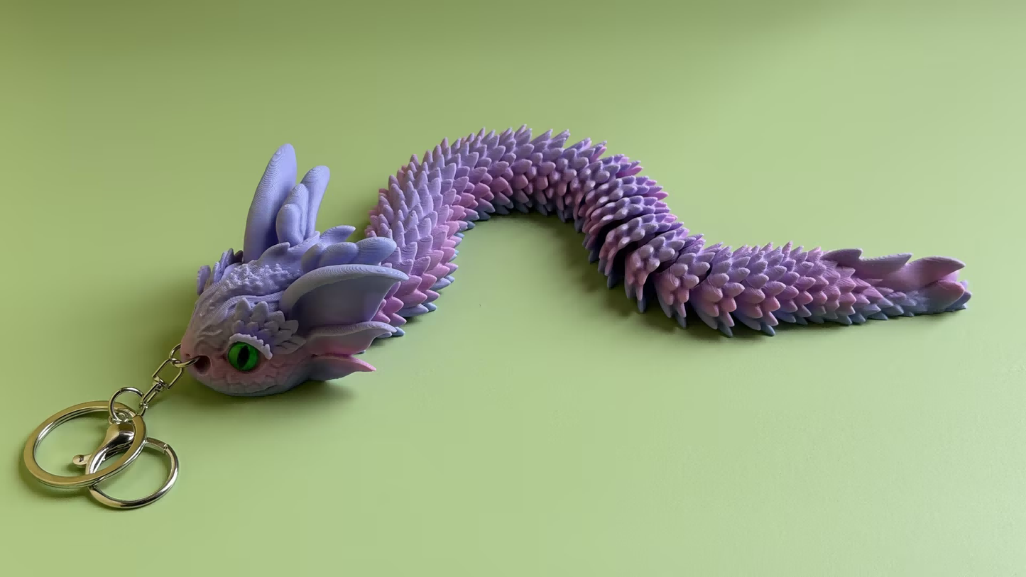 3D Printed Flying Lobster Keychain