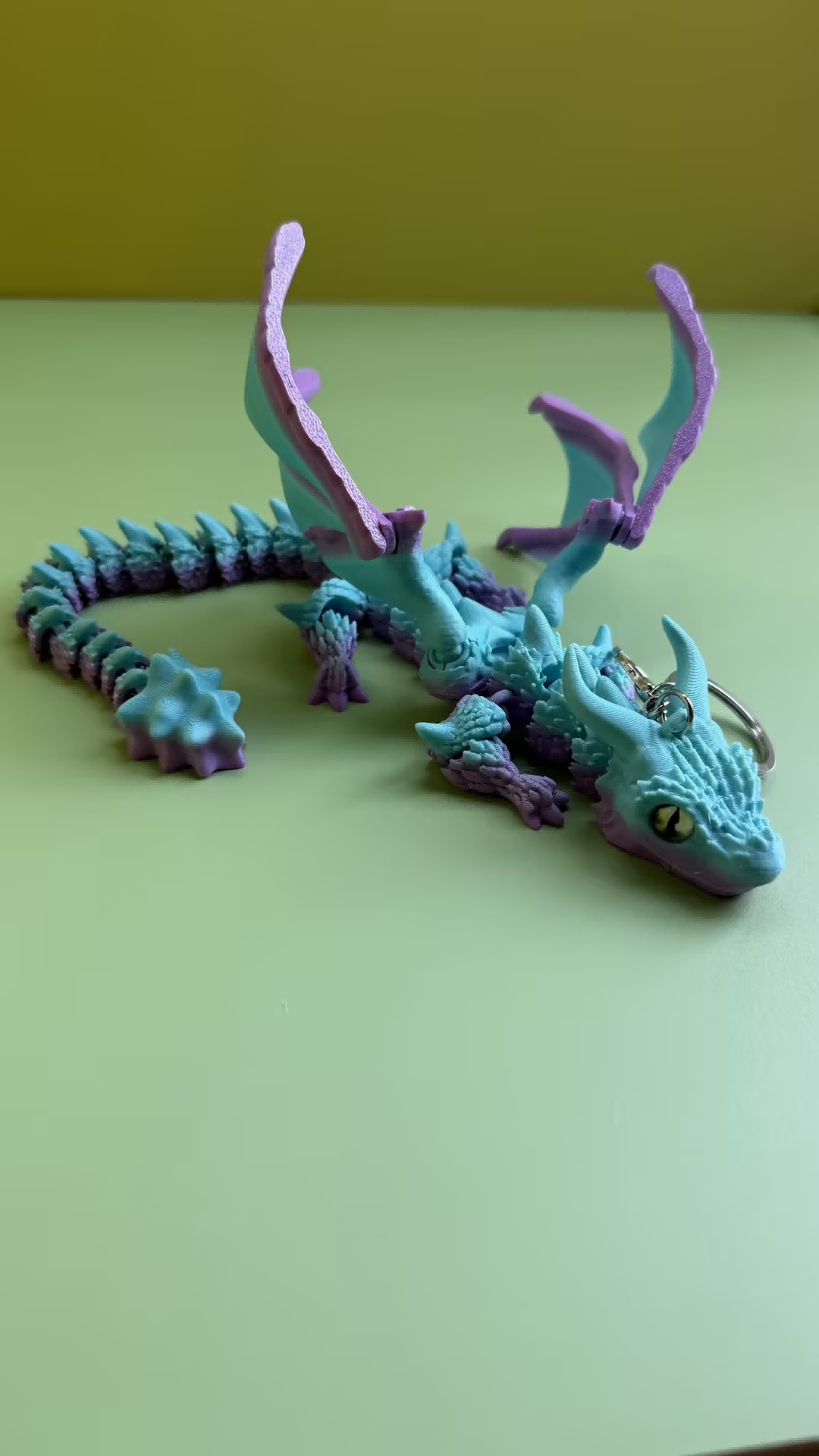 3D Printed Winged Lobster Keychain