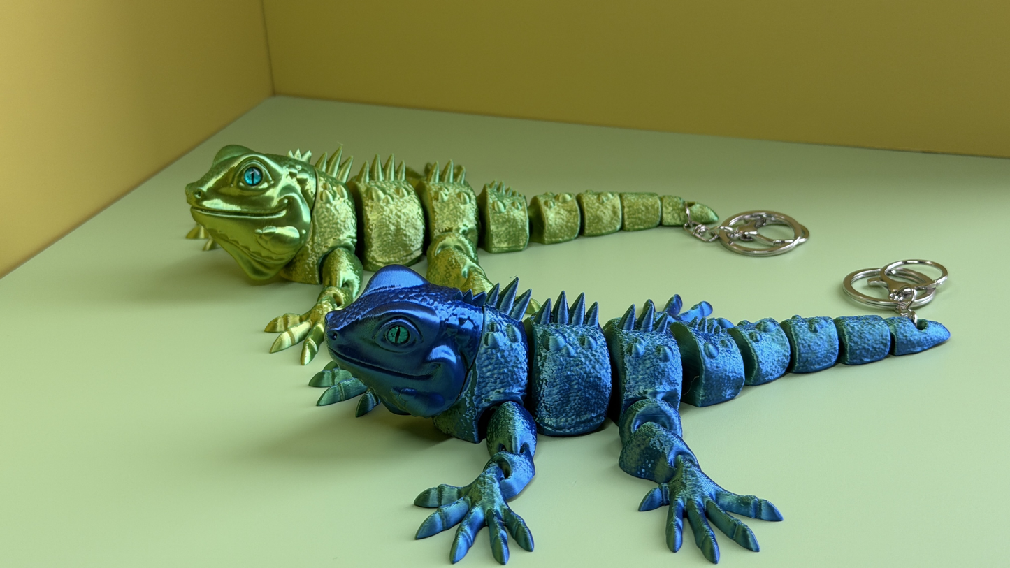 3D printed lizard-shrimp keychain