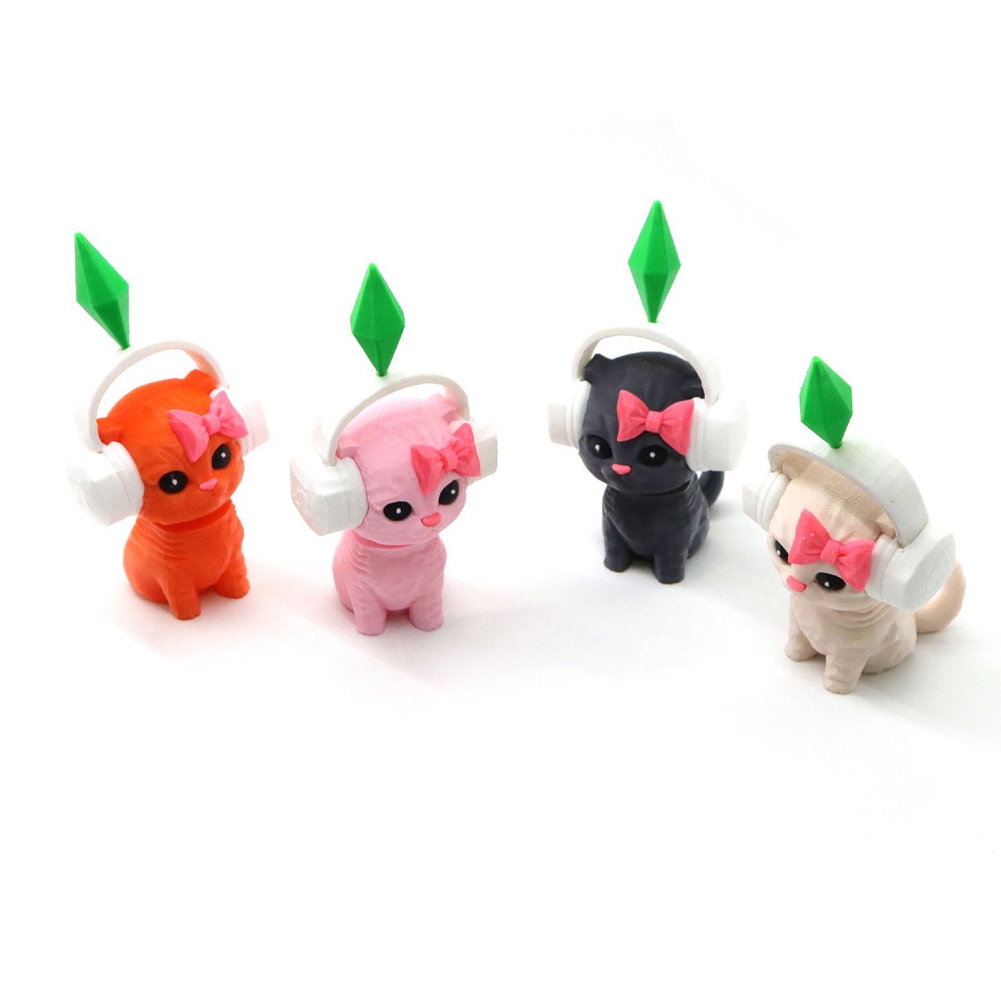 3D-printed dancing cat car decoration