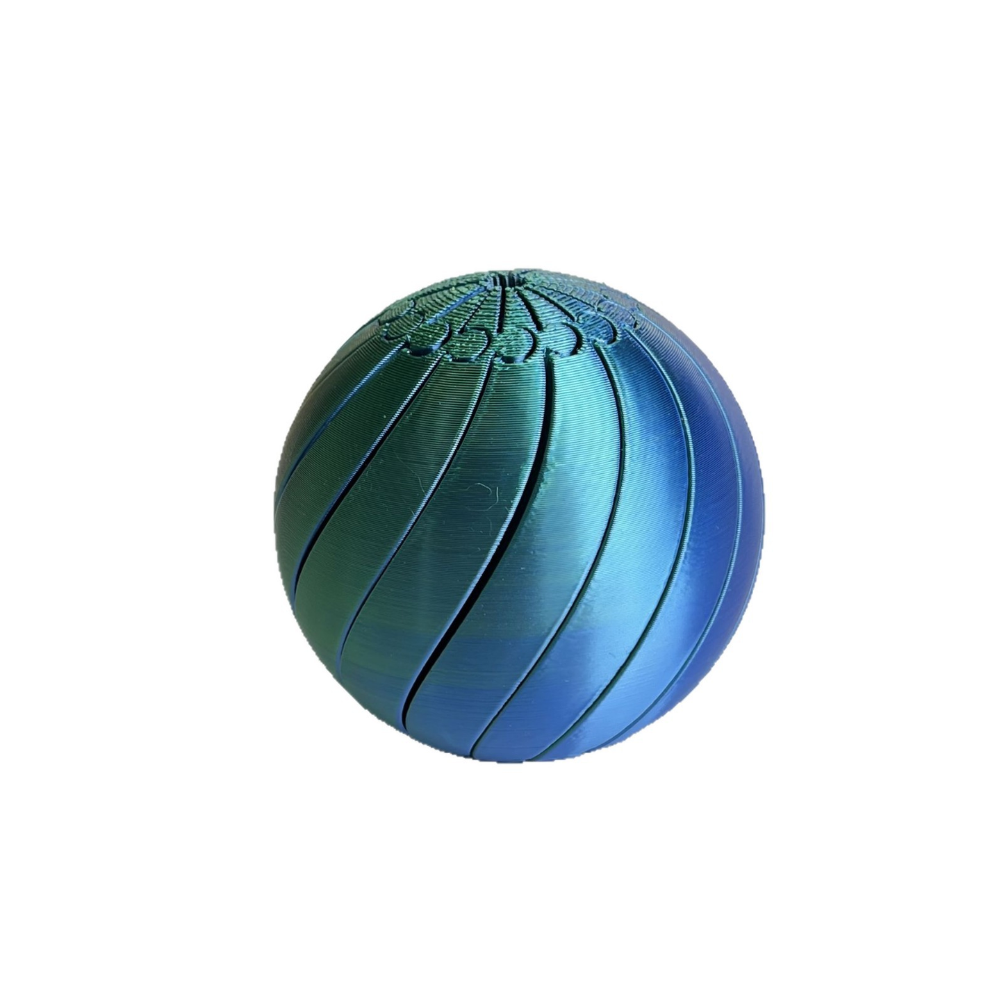 3D-printed twistable stress-relief ball (color-gradient creative fidget toy)