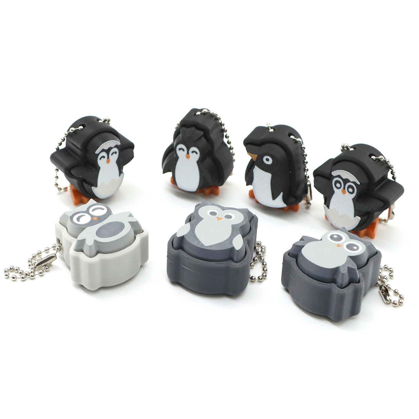 3D-printed cute penguin toy
