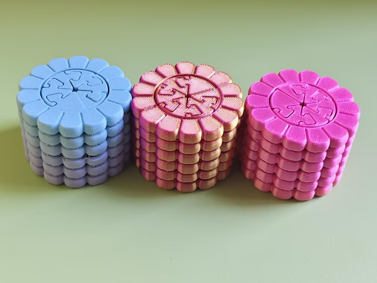 3D printed telescoping corn segment ornament