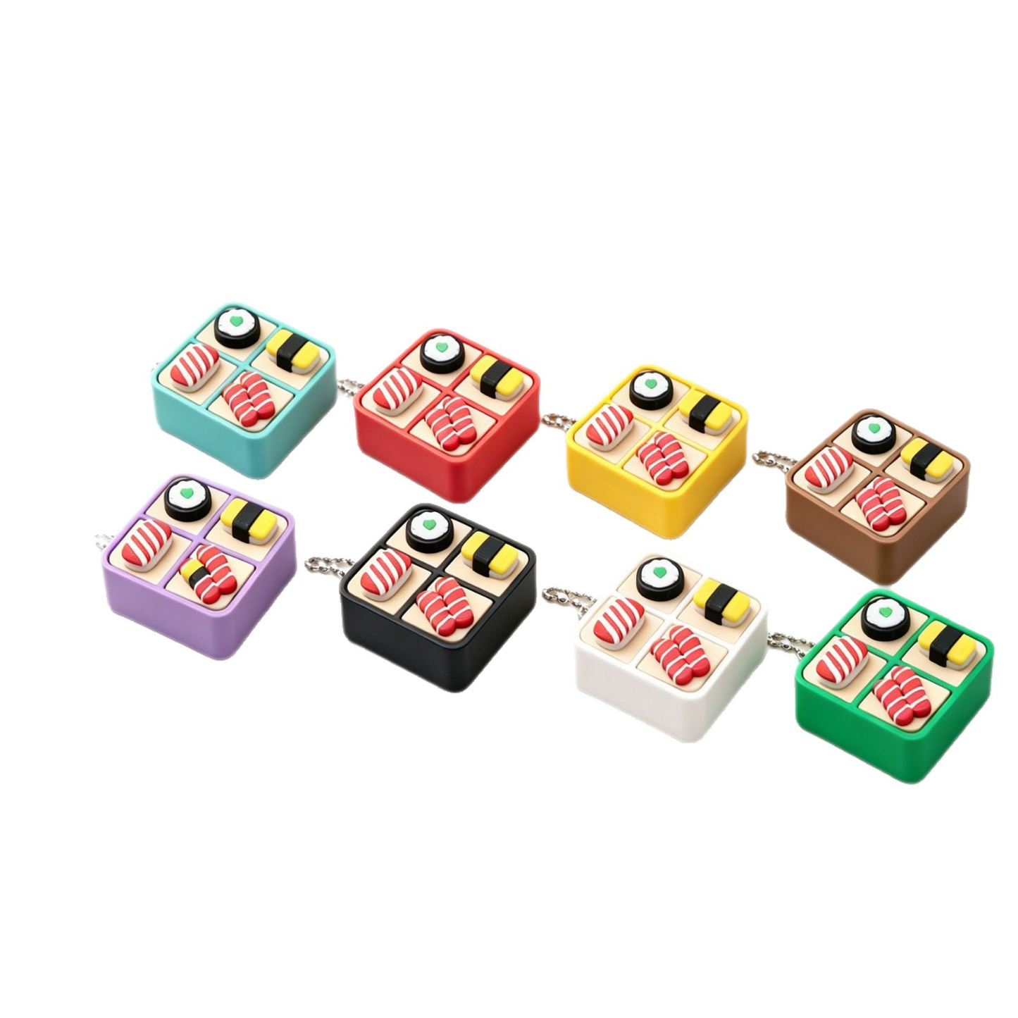 Sushi Bento Box Clicker Keychain