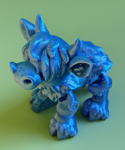 3D Printed cow figurine