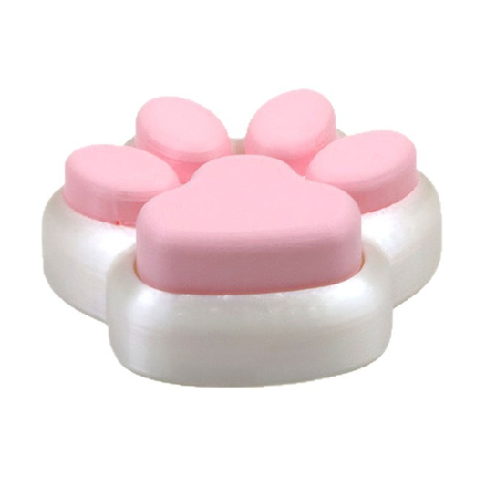 3D-printed cat-paw clicker (stress-relief gadget)