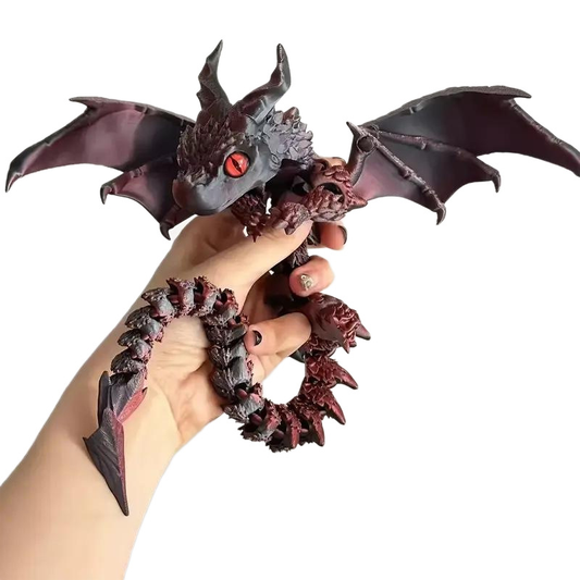 3D-printed articulated Wyvern figure