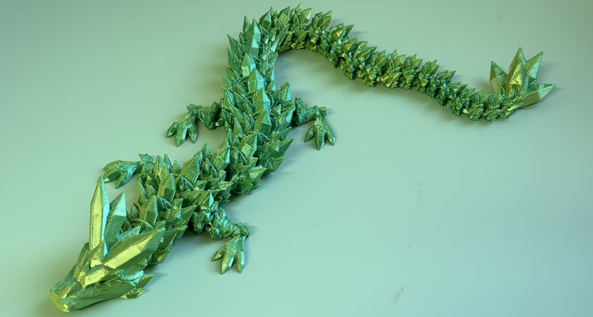3D Printed dragon figurine