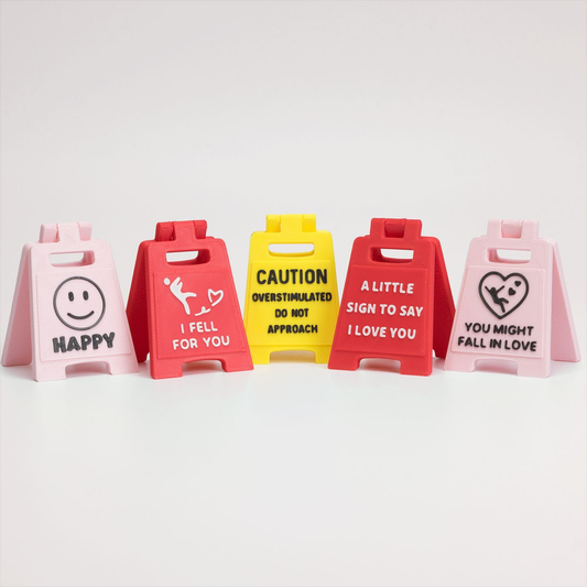 3D-printed signs and warning placards