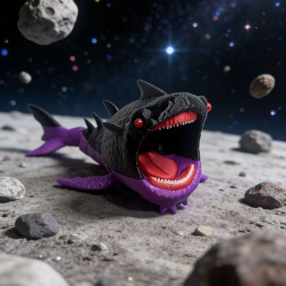 3D-printed *Subnautica* giant creature model toy