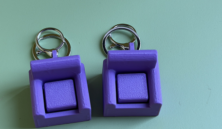 3D Printed Sofa Button Keychain