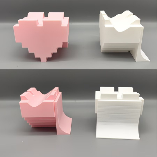 3D-printed heart-shaped gaming controller stand/ornament