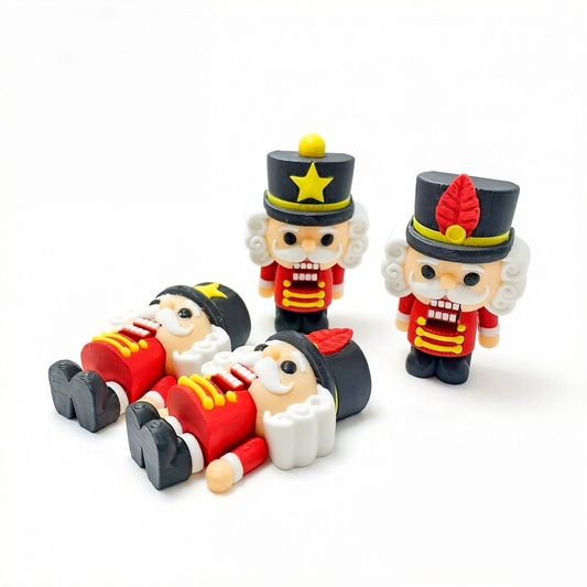 3D-printed Nutcracker-style "clicker" fidget toy