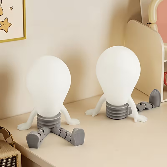 3D-printed lightbulb-shaped anklet charm