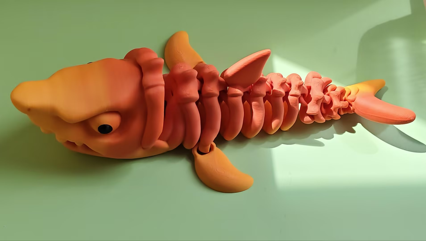 3D Printed shark figurine