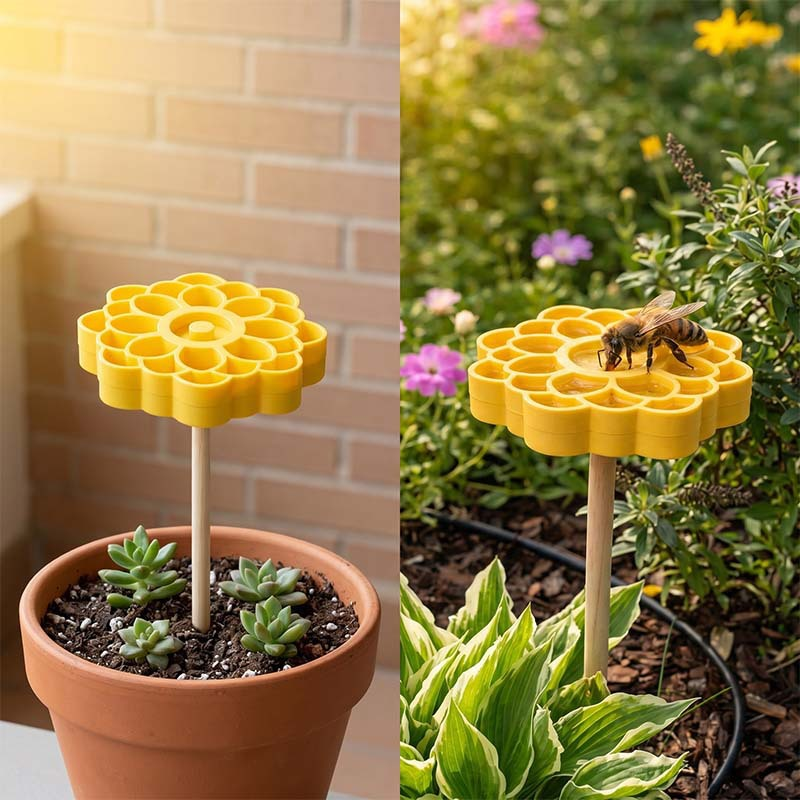 3D-printed honeycomb-style water feeder