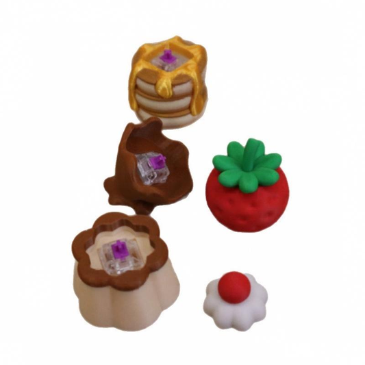 3D-printed pudding/pancake-style fidget clicker