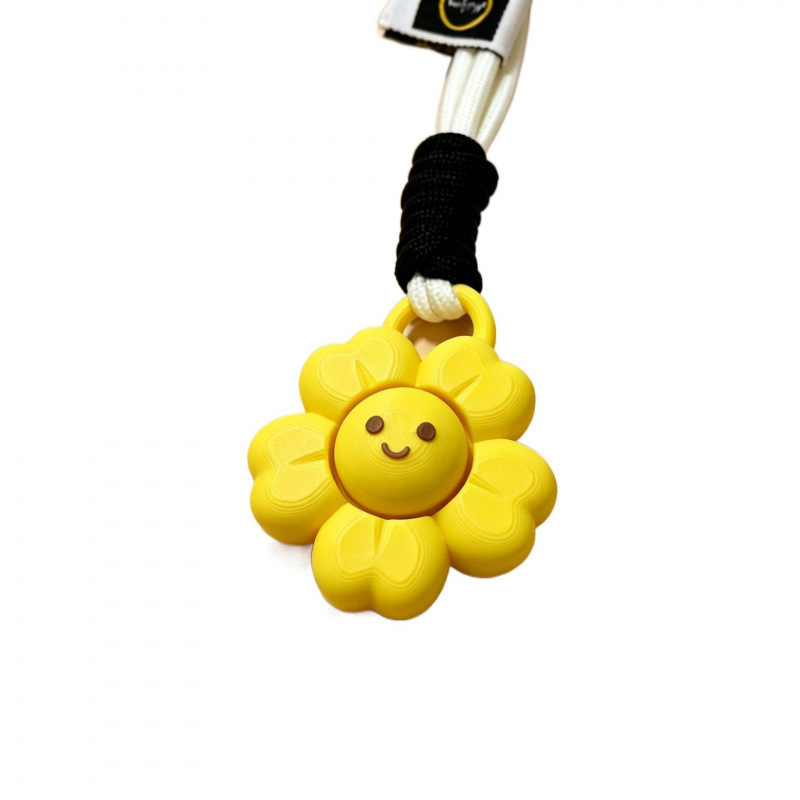 New 3D-printed sunflower push-style stress-relief toy