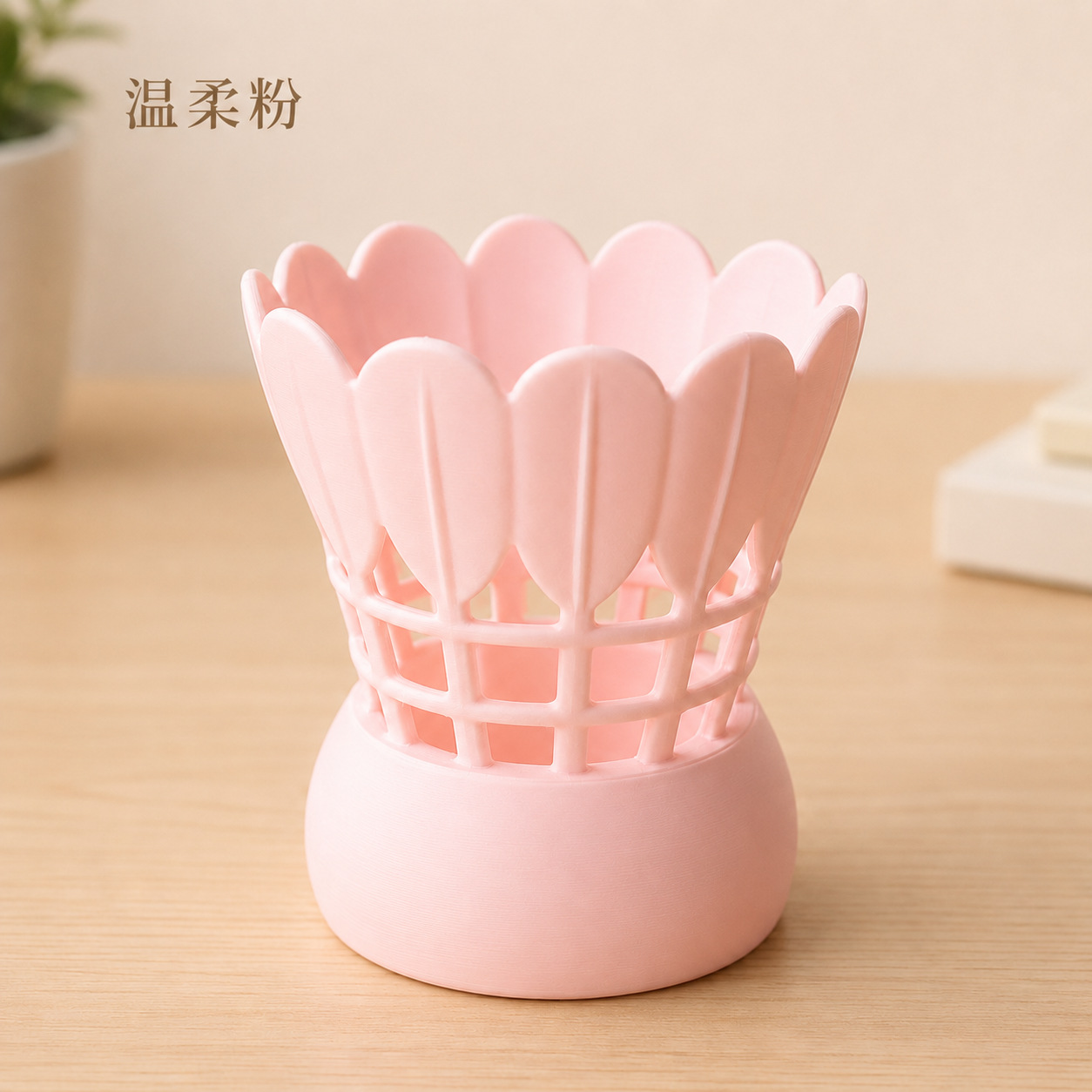 3D-printed badminton-themed pen holder/stationery organizer