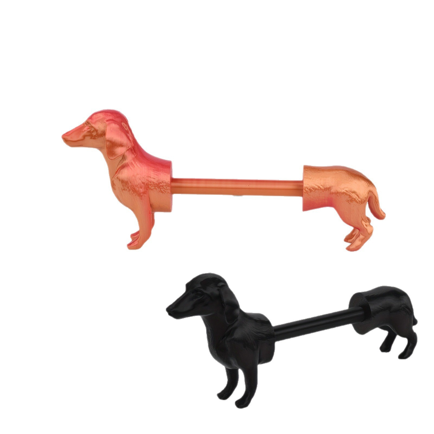 3D-printed Dachshund tissue holder