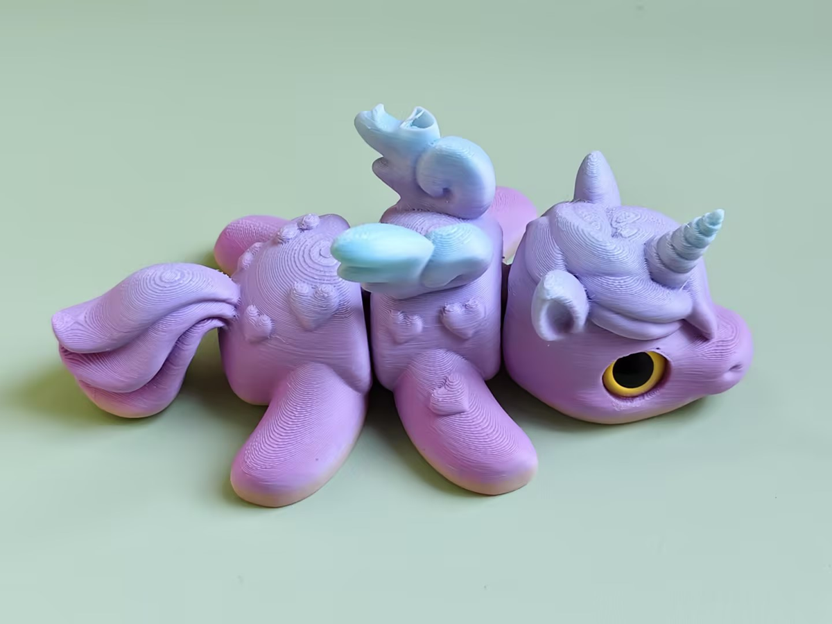 3D Printed Unicorn  figurine