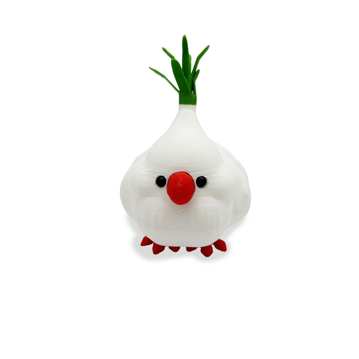 3D-printed viral "Garlic Bird" figurine