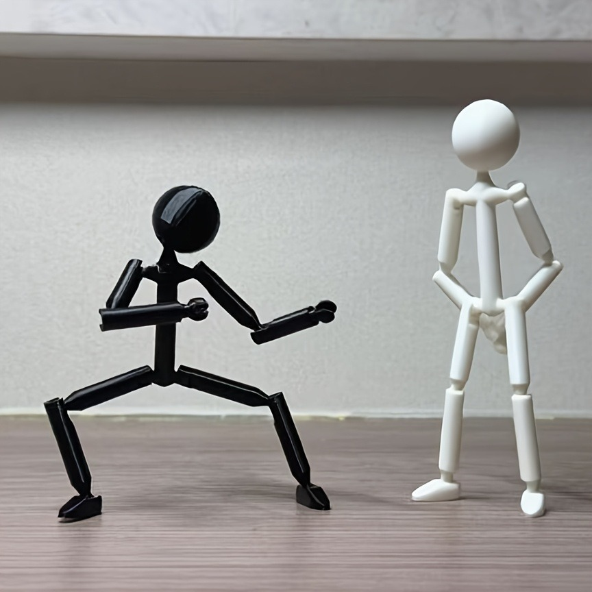 3D-printed stick figure toy (DIY for kids)