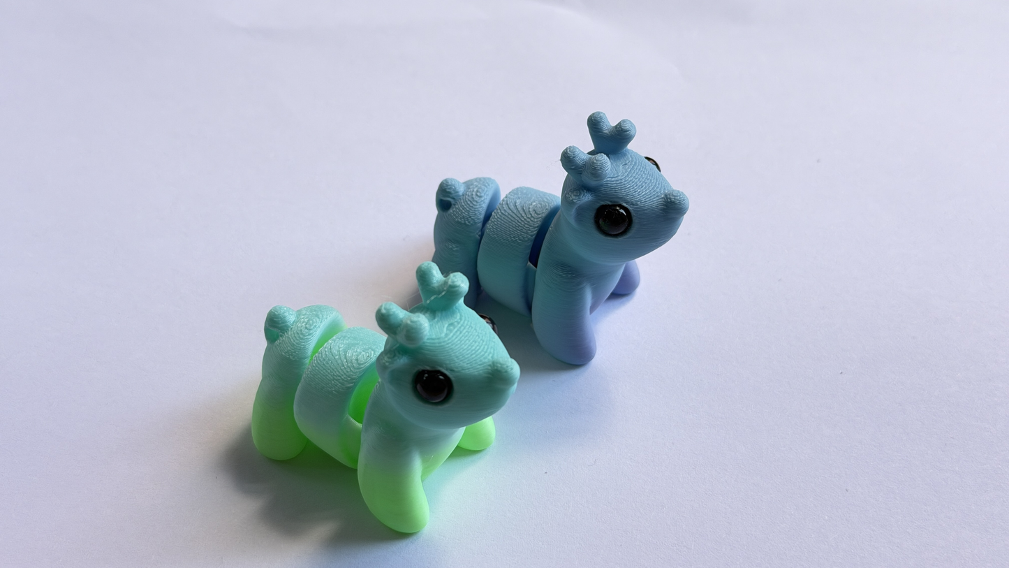 3D-printed flying dragon keychain