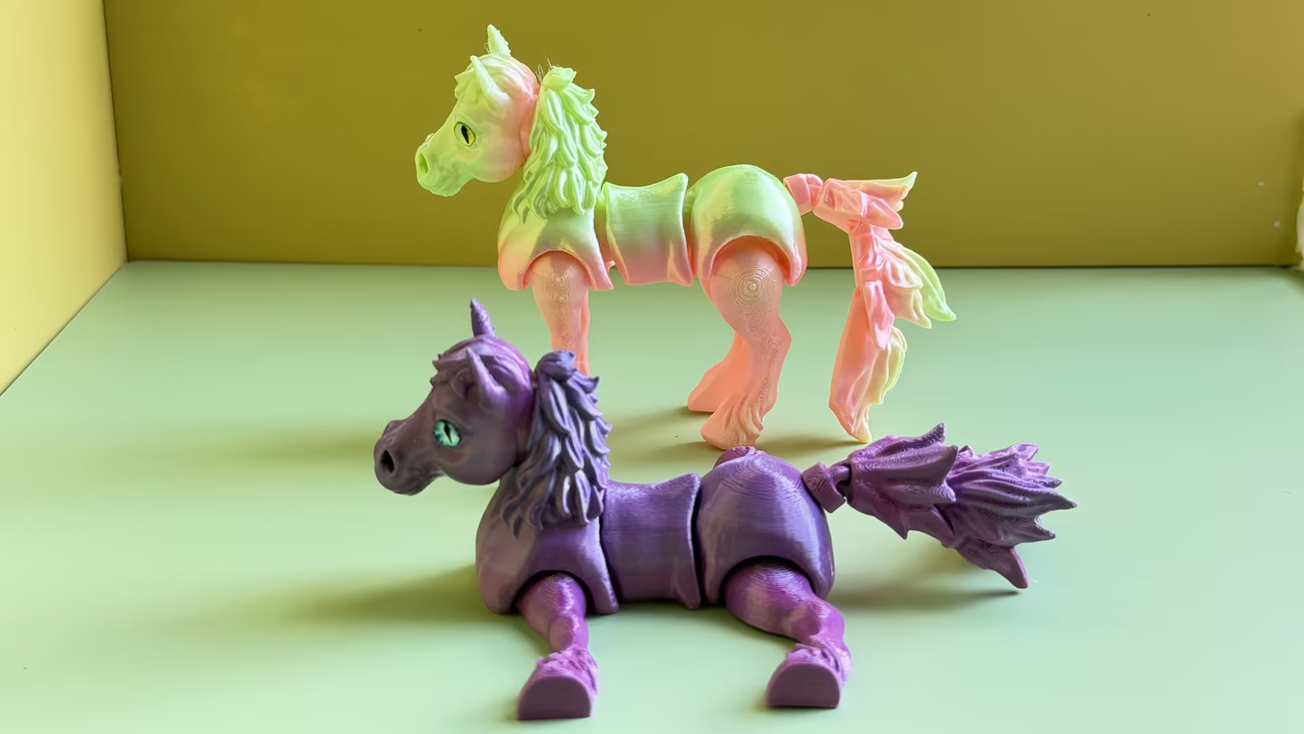3D-printed foal figurine