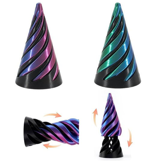 3D Printed Spiral Cone Pyramid