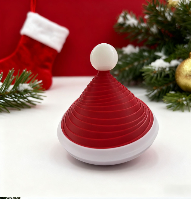 3D Printed Christmas Hat Telescopic Toy