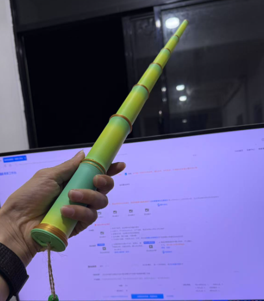 3D Printed Popular Bamboo-Joint Style Telescopic Sword