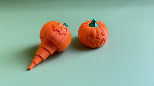 3D Printed Christmas Pumpkin Telescopic Sword Ornament