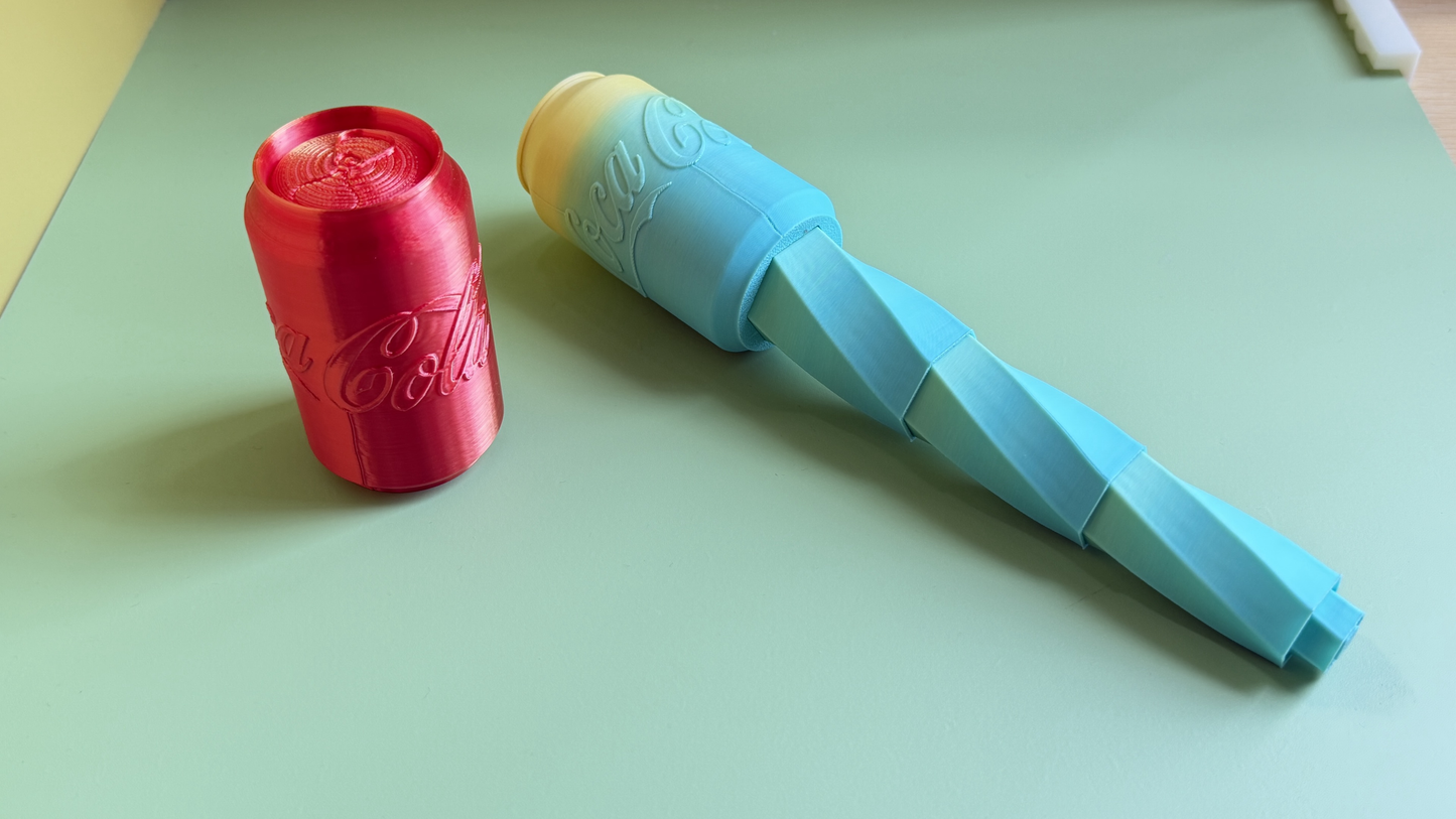 3D Printed Cola Bottle Telescopic Sword Ornament