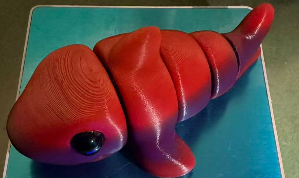 3D Printed whale figurine