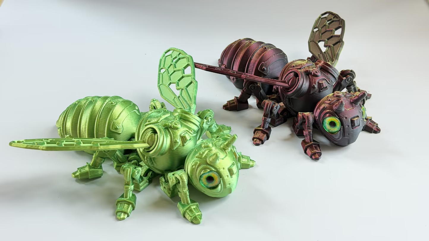 3D-printed bee ornament