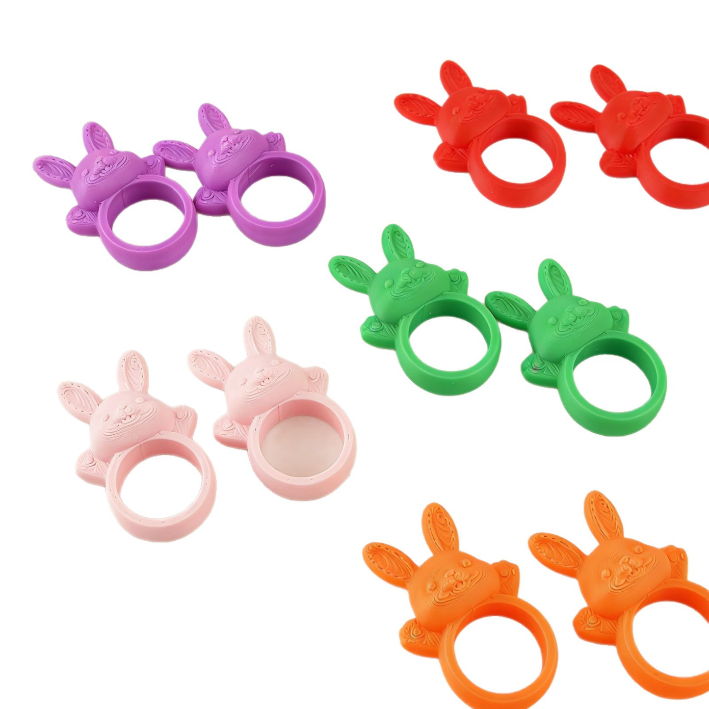 3D-printed PLA rabbit ring