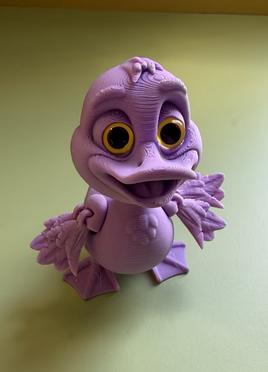 3D Printed duck figurine