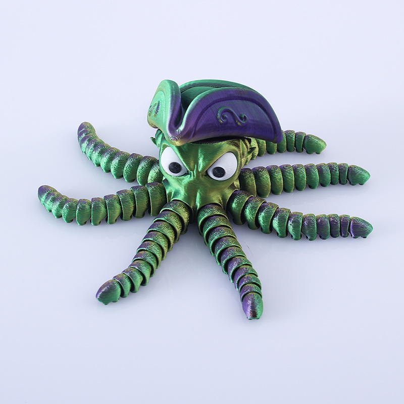 3D-printed pirate octopus