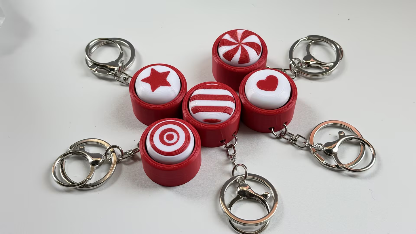 3D-printed "Keycap" Symbol Series Keychain