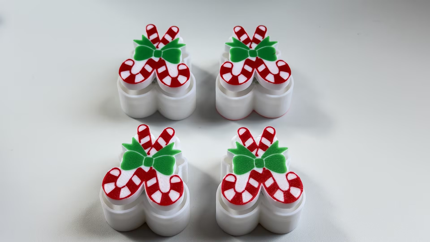 3D-printed "Keycap" Christmas Series Ornament